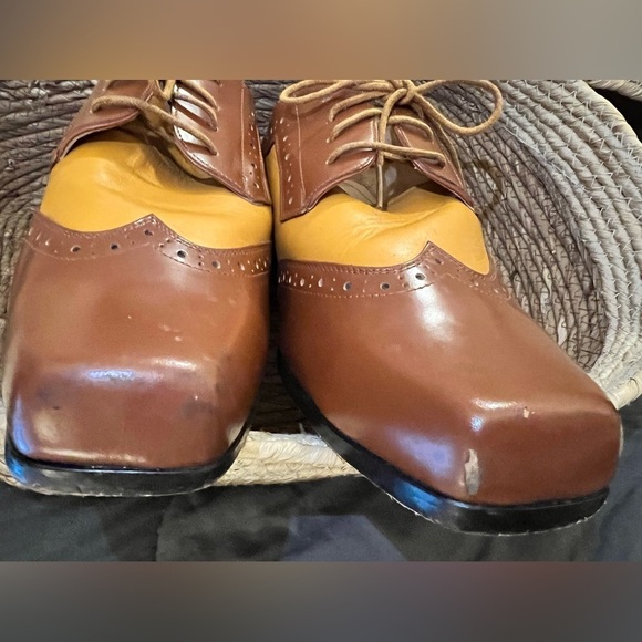 Custom two toned brown tan shoes (MB2)
